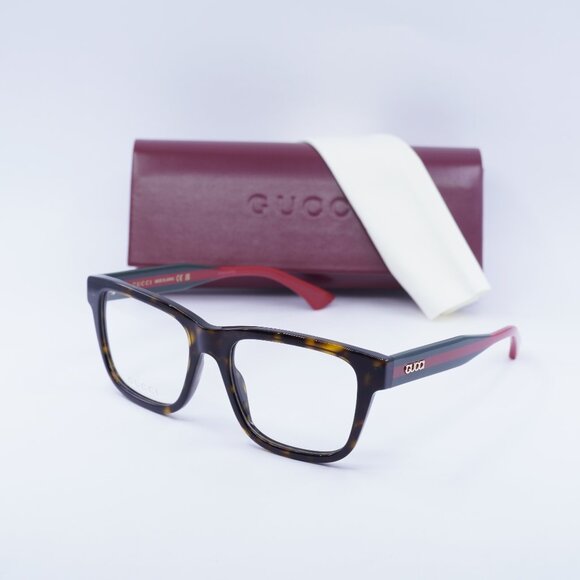 Gucci GG1870O 006 Square Eyeglasses 56mm - Havana - Picture 1 of 11